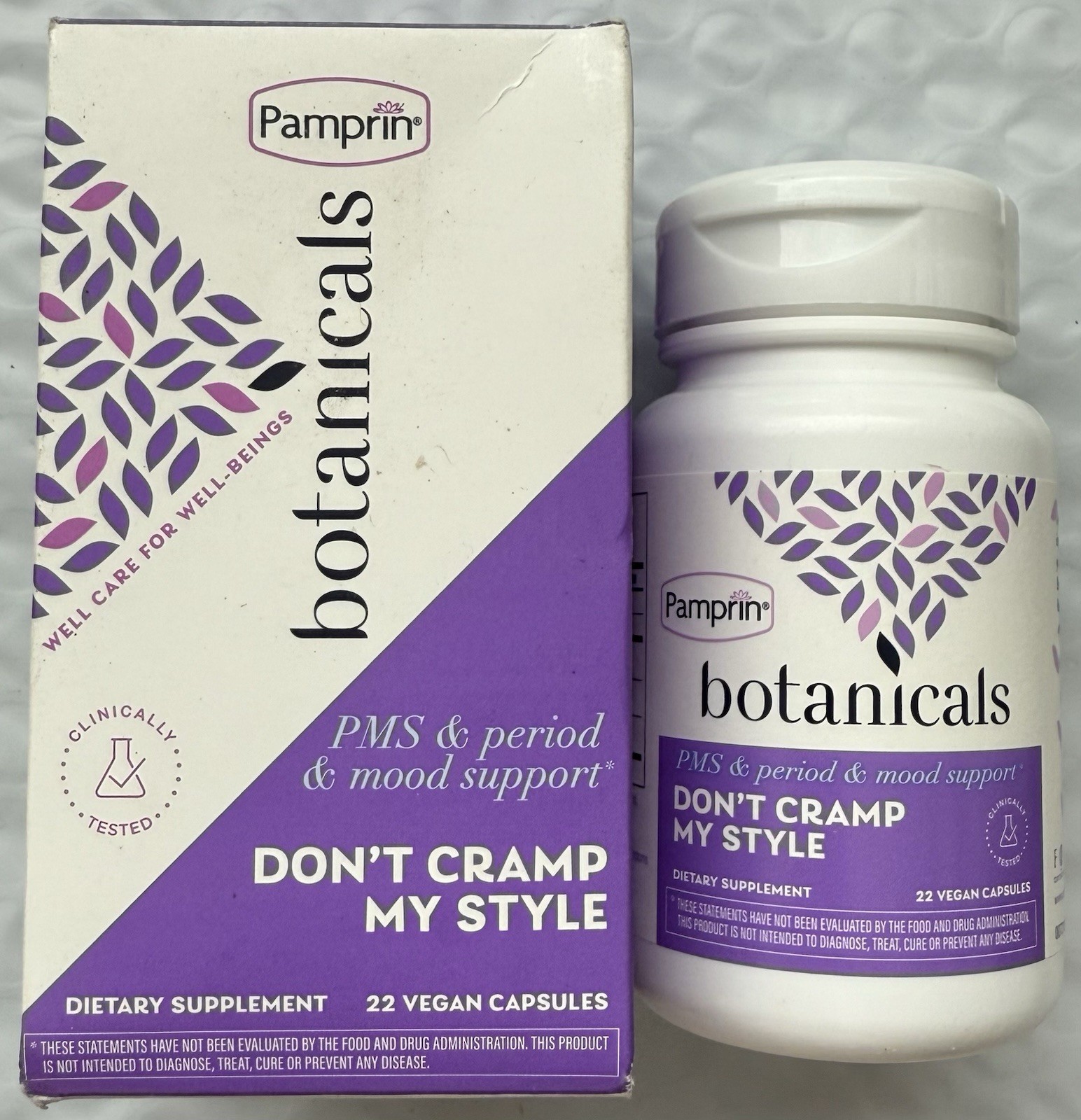 Pamprin Botanicals Supplement for PMS & Period Support, 22 ct FREE FAST SHIPPING