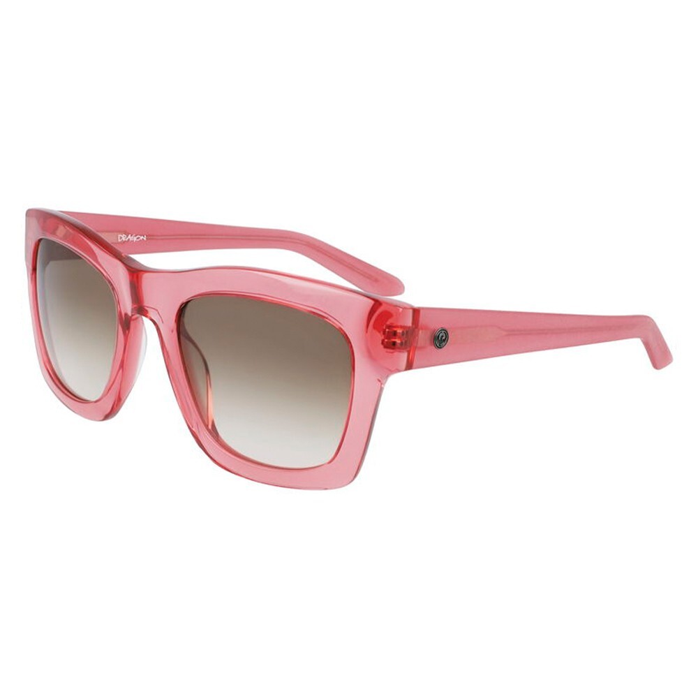 Dragon Eyewear Women's Waverly Sunglasses Rose Crystal w/ Lumalens Brown Lens
