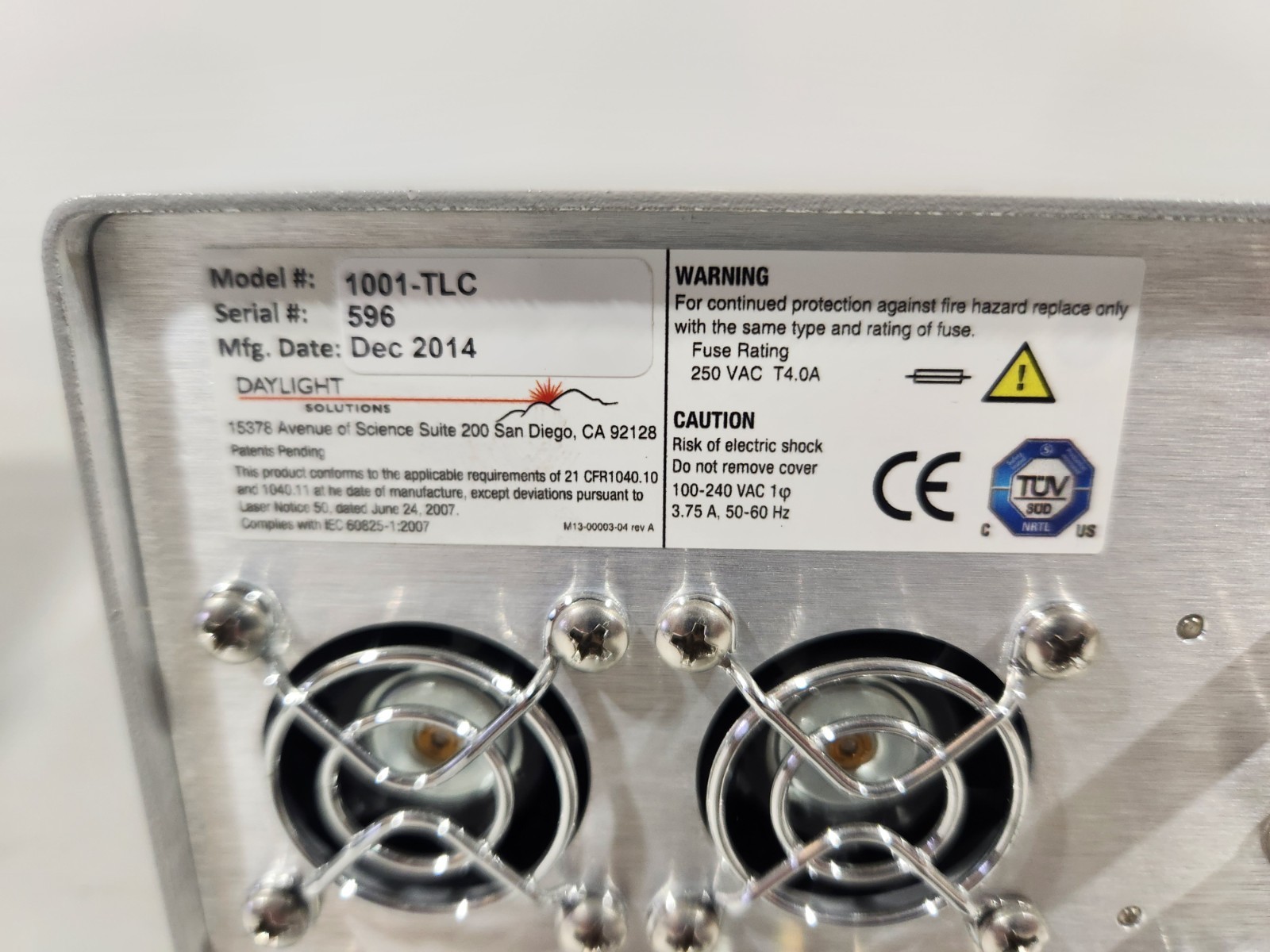 Daylight Solutions Model: 1001-TLC Tunable QCL Controller 41047-MHF