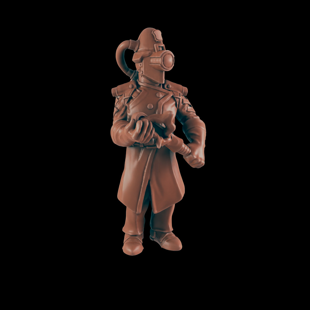 Police Automation - Bolts and Brimstone - Minis - EC3D - Steampunk - SciFi RPG