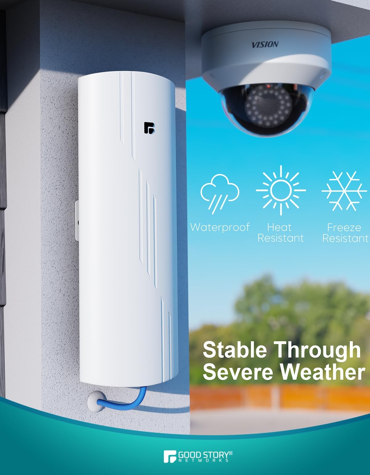 Wireless Bridge Point to Point Outdoor WiFi, Wireless Network Expansion Kit, ...