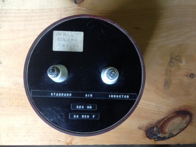 Standard Air Inductor, Inductance 828 mH, Temperature 68 F, 4.5” high, 6” diamet