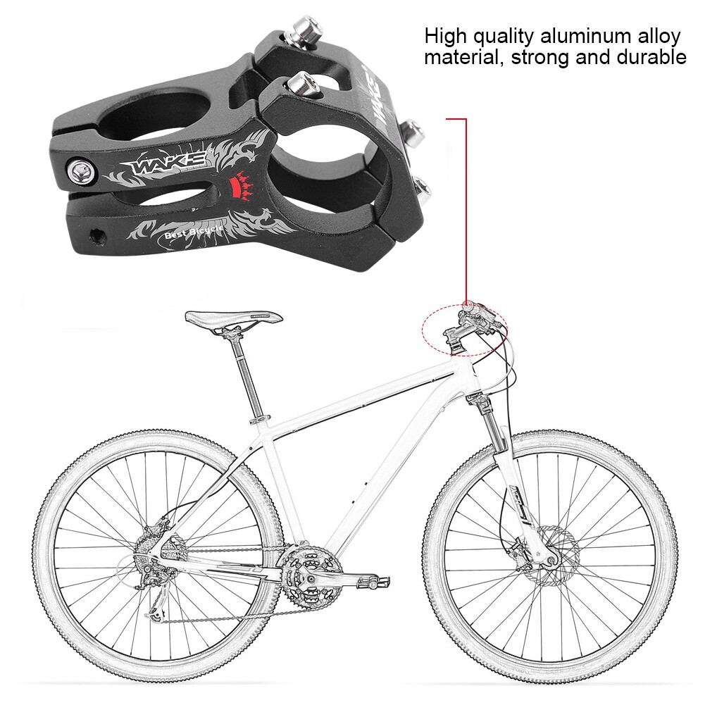 New WAKE 31.8mm Durable Mountain Road Bike Handlebar Stems Aluminum Alloy L DS