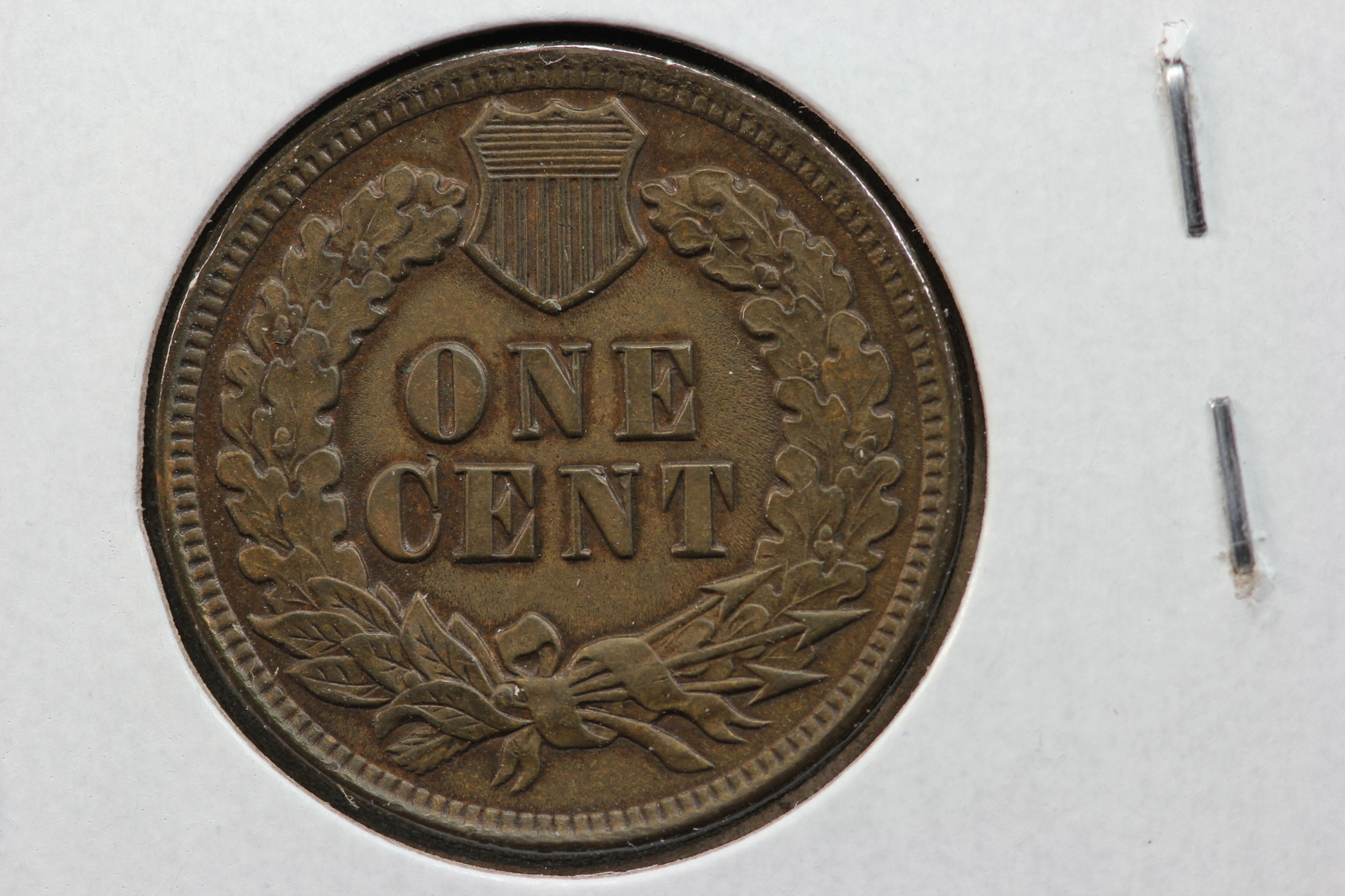 1901 Indian Cent Brown 2GED