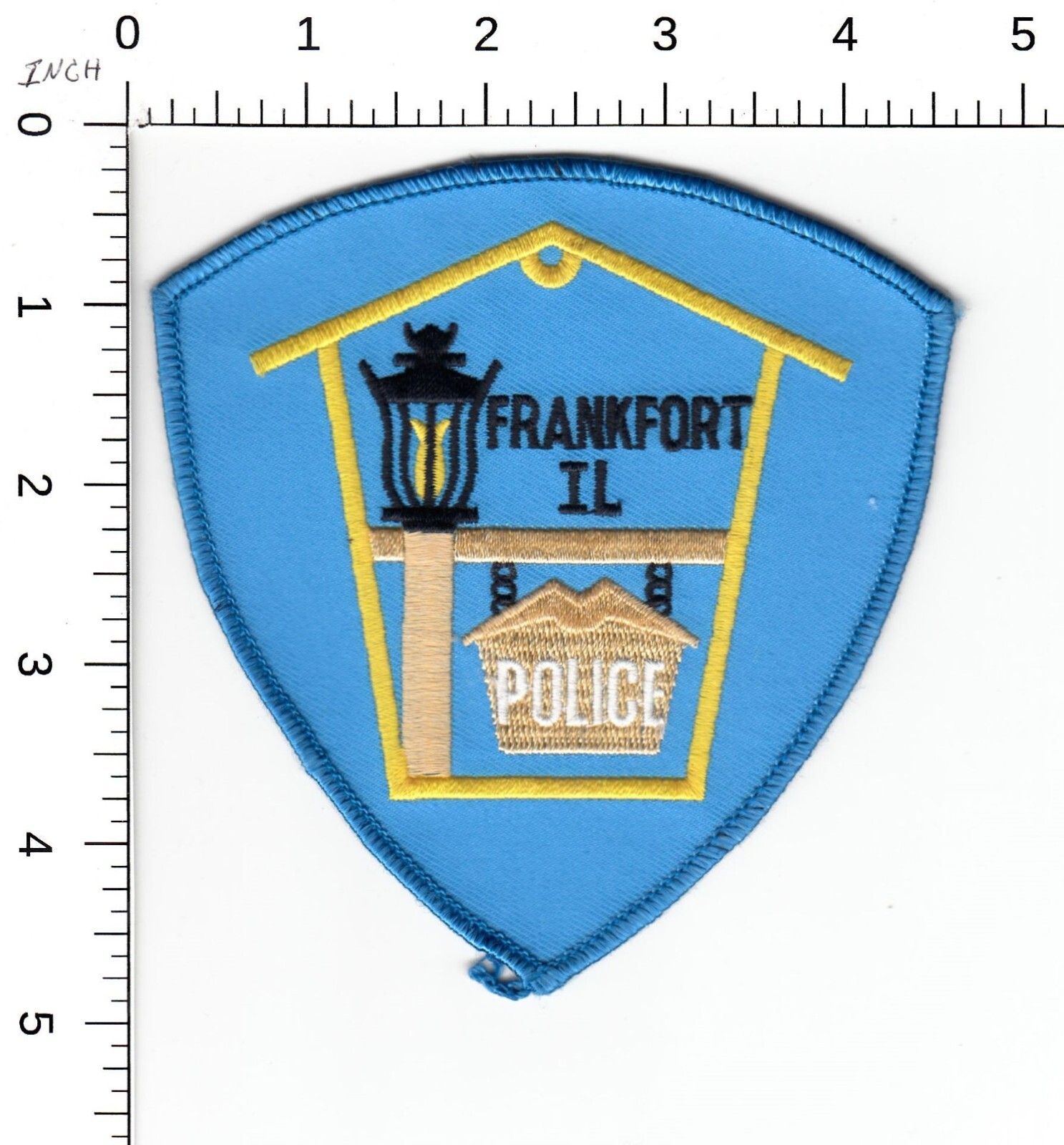 OLDER--  FRANKFORT -- ILLINOIS POLICE COLLECTIBLE (B) PATCH