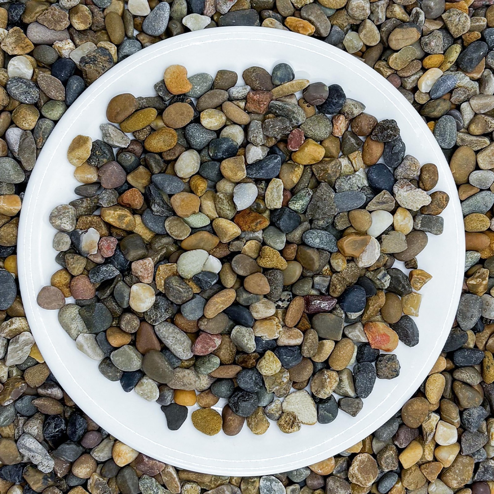 10LB Natural Aquarium Gravel 1/4 Inch Pea 4-8mm Polished Stones Fish Tank