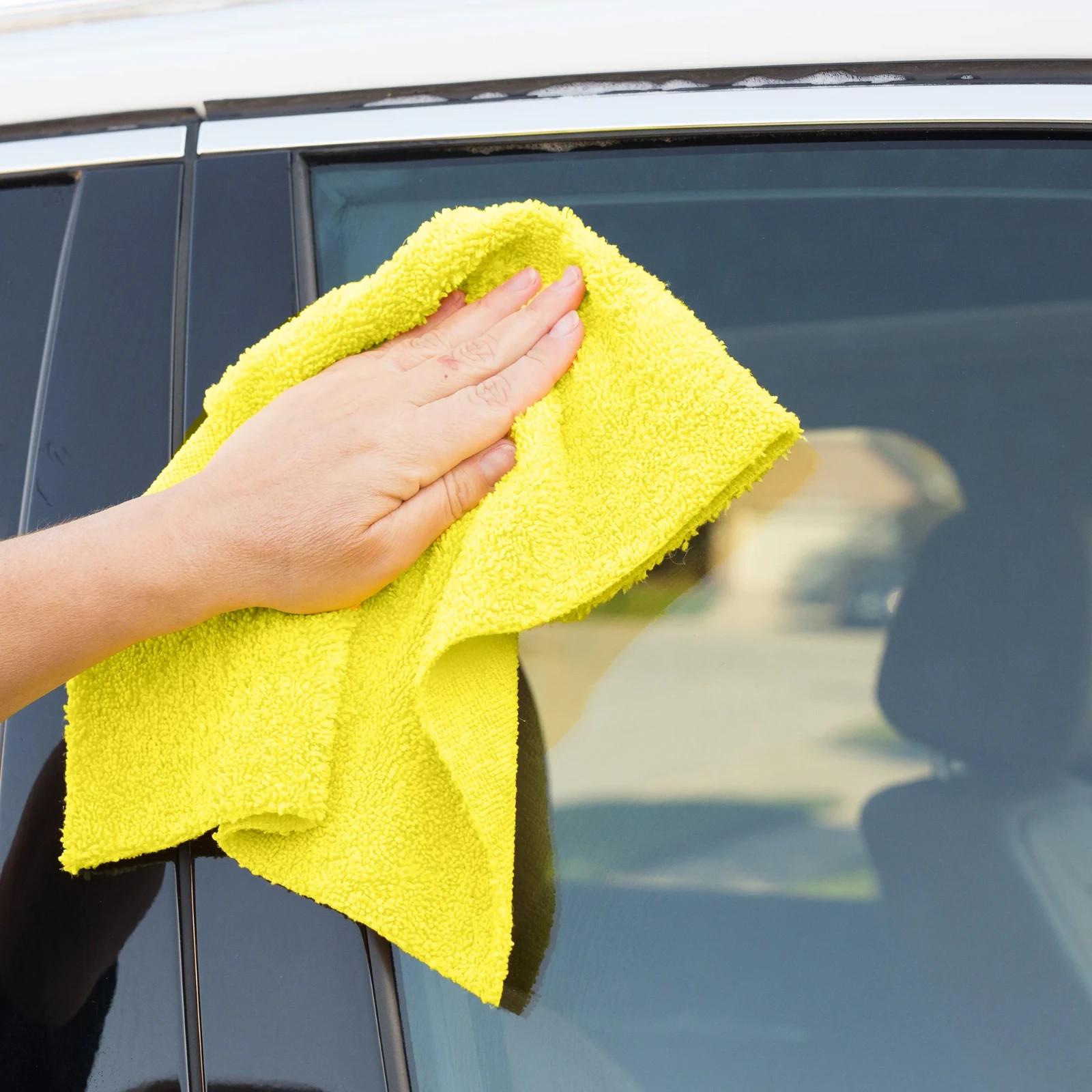 (4 pack) Auto Drive 14" x 14" Multipurpose Microfiber Towels, Multicolor, 30 Pcs