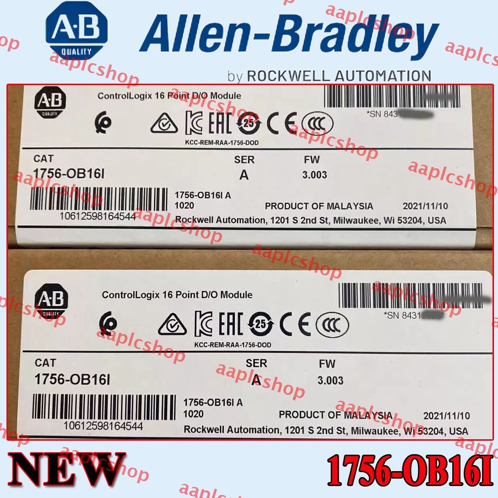New NEW PLC 1756-OB16I SER A ControlLogix 16 Pt D/O Module 1756OB16I US
