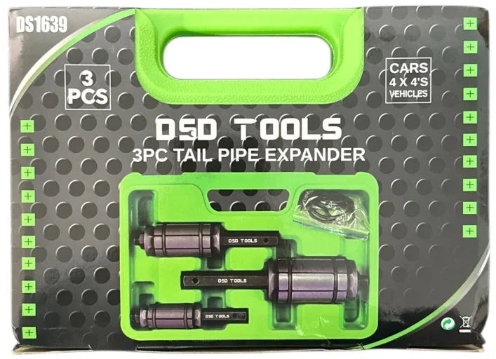 US PRO Tools 3pc Exhaust Tailpipe, Pipe Expander Set DS1639