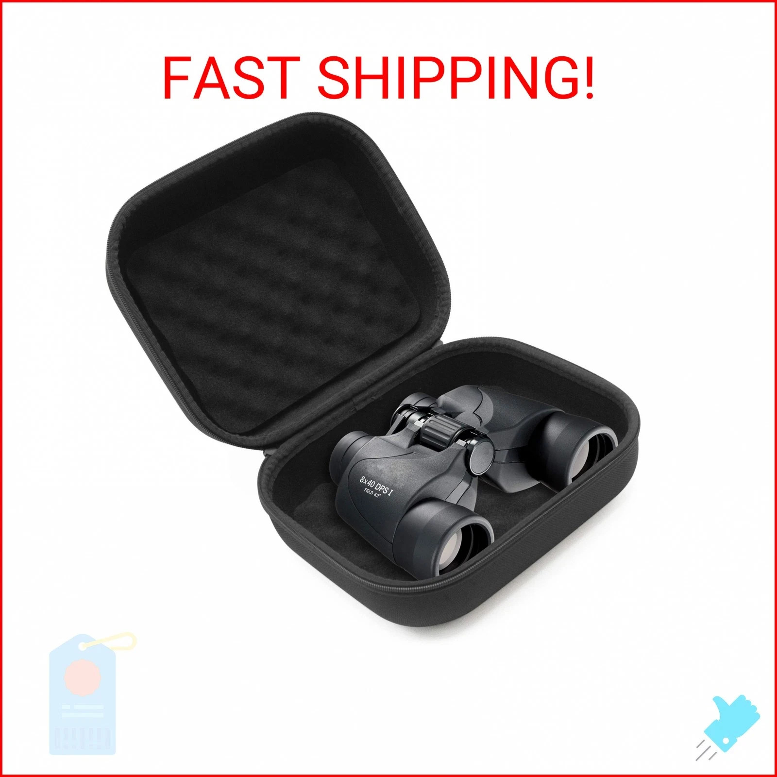 CASEMATIX Binocular Case with Impact-Absorbing Foam Interior - Hard Shell Protec