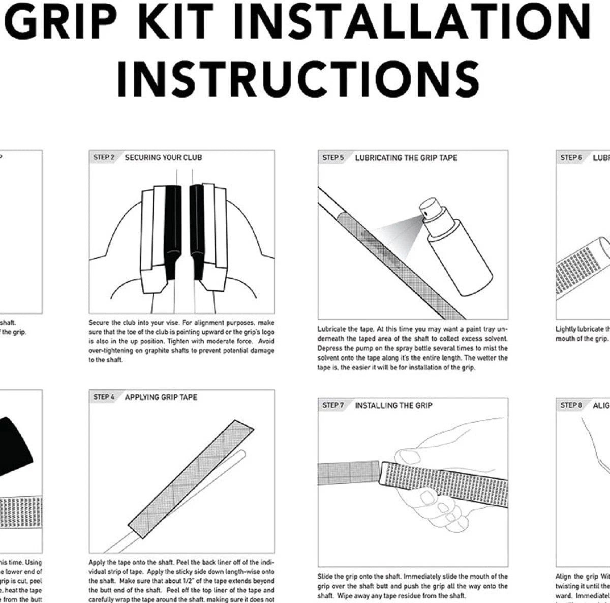 Lightweight Golf Grips - Men's Oversize, Ribbed Design