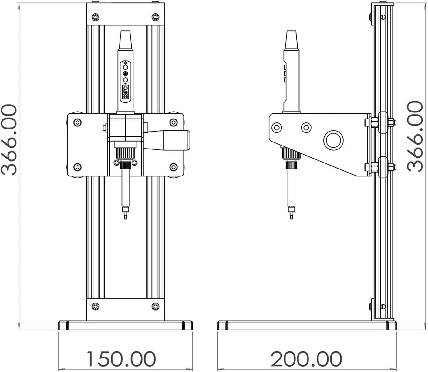 Vertical Heat Set Insert Tool Press for Plastic Parts & 3D Print Components |...
