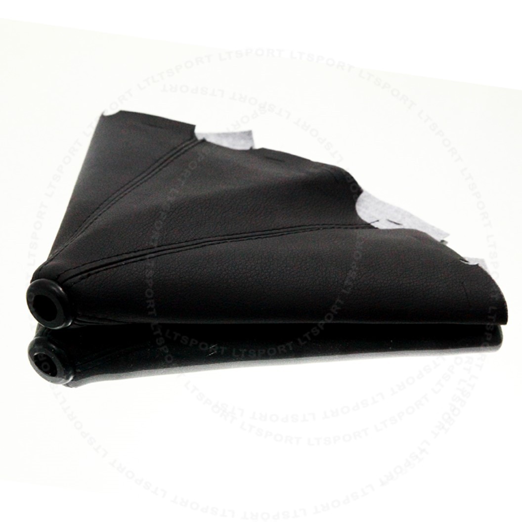 Auto or Manual Transmission Gear Shift Shifter Boot Black Faux Leather Cover