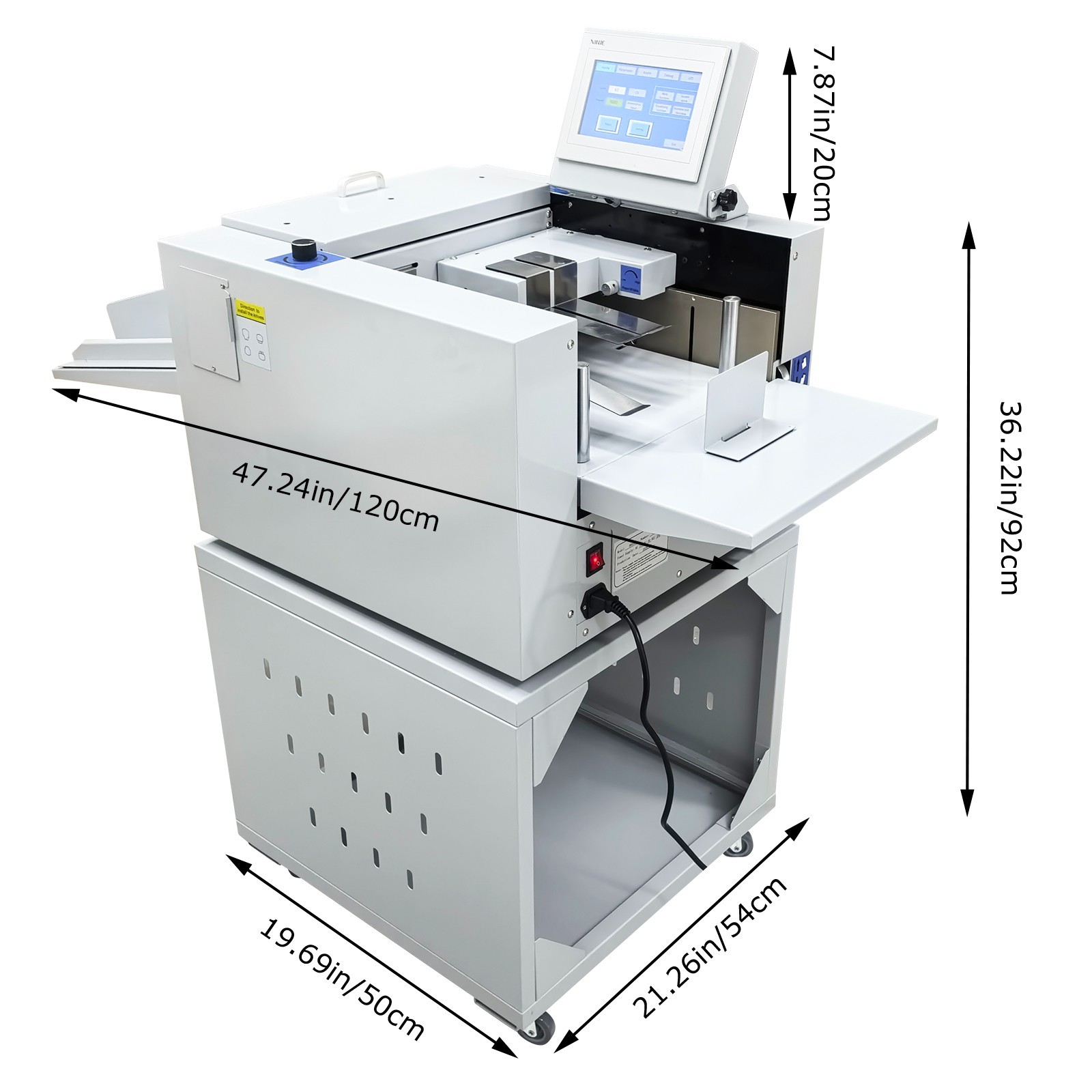 110V 13in Digital Creasing Machine Full Automatic Creasing Machine Touch Screen