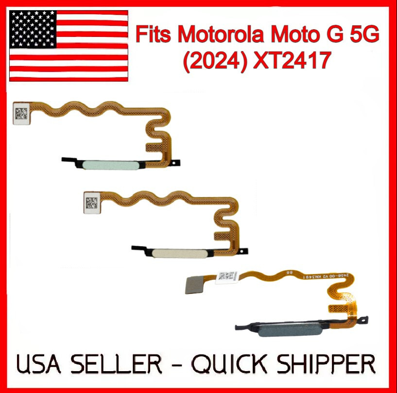 For Motorola Moto G 5G 2024 XT2417 Fingerprint Flex Cable Power Ribbon ORIGINAL