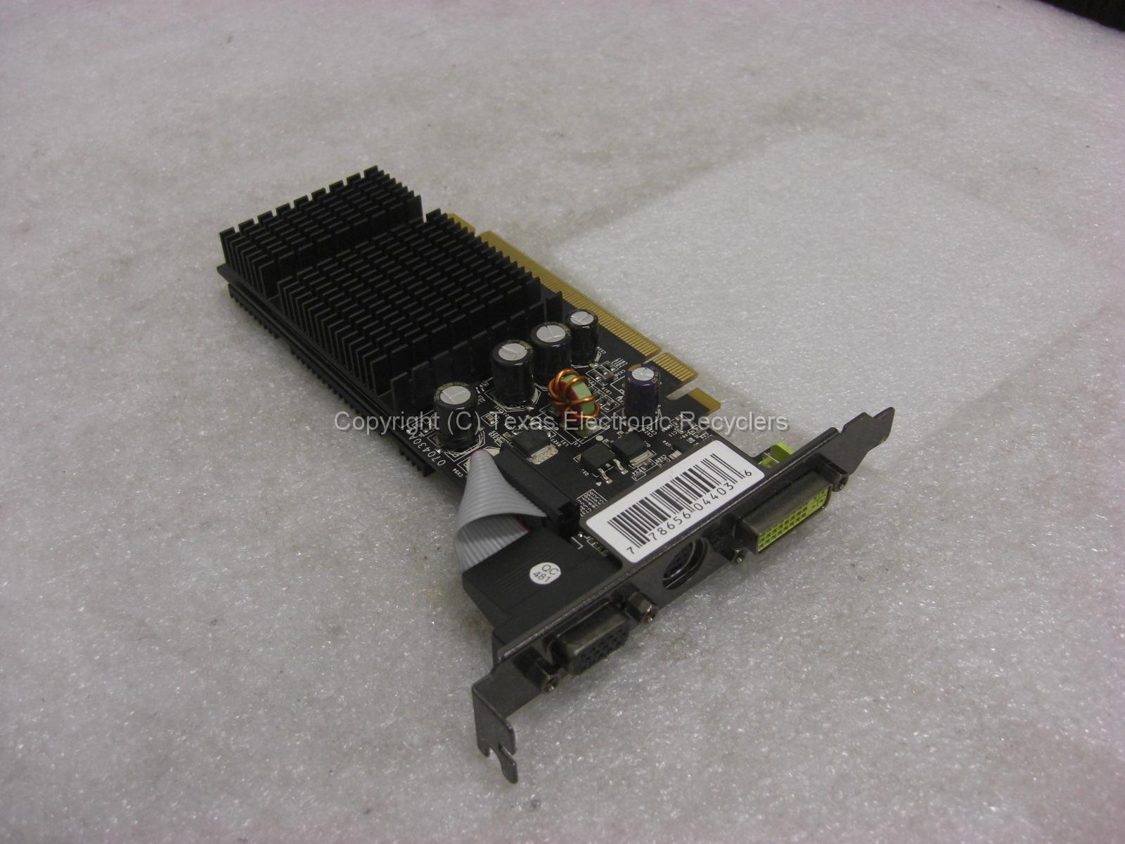 XFX PV-T72S-WANG v2.2 w05/08 GF 7200GS 256MB DDR2 TV DVi PCi-e Video Card