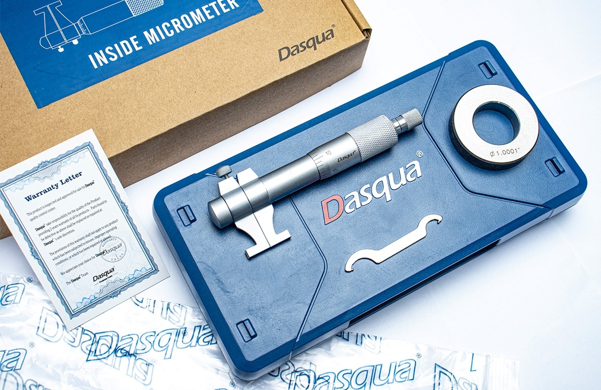DASQUA 1-2" INSIDE MICROMETER WITH RING GAGE (4912-5110)