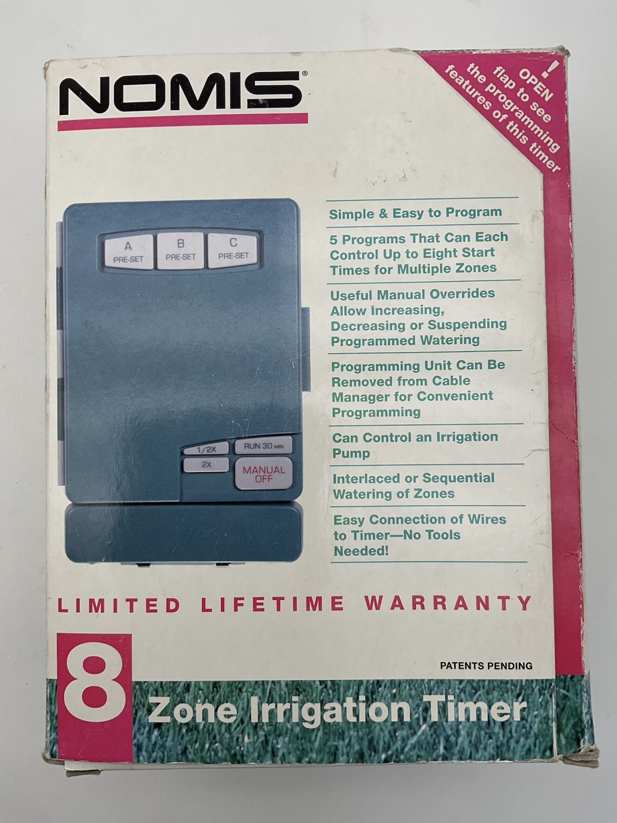 Nomis 8 Zone Station Irrigation Sprinkler Controller Model G903 Water