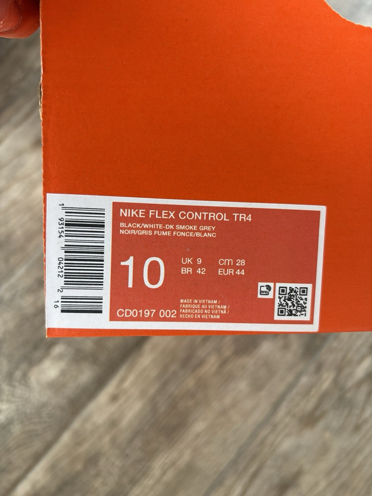 Nike Men's Size Flex Control TR4 Training Work out Running Shoes CD0197-002