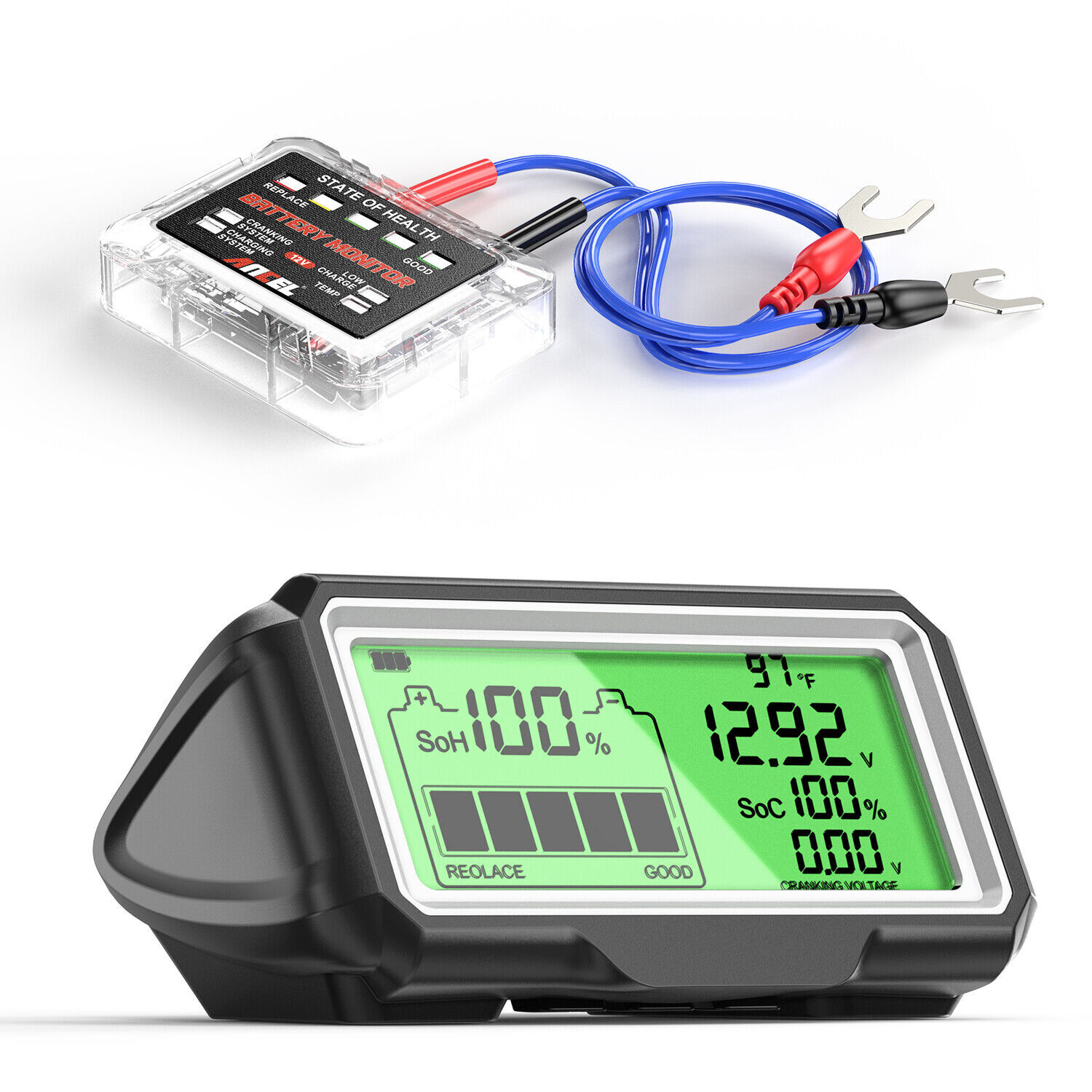 ANCEL BM200 PRO LED Battery Tester Battery Health SOH SOC Tester Analyzer 12V