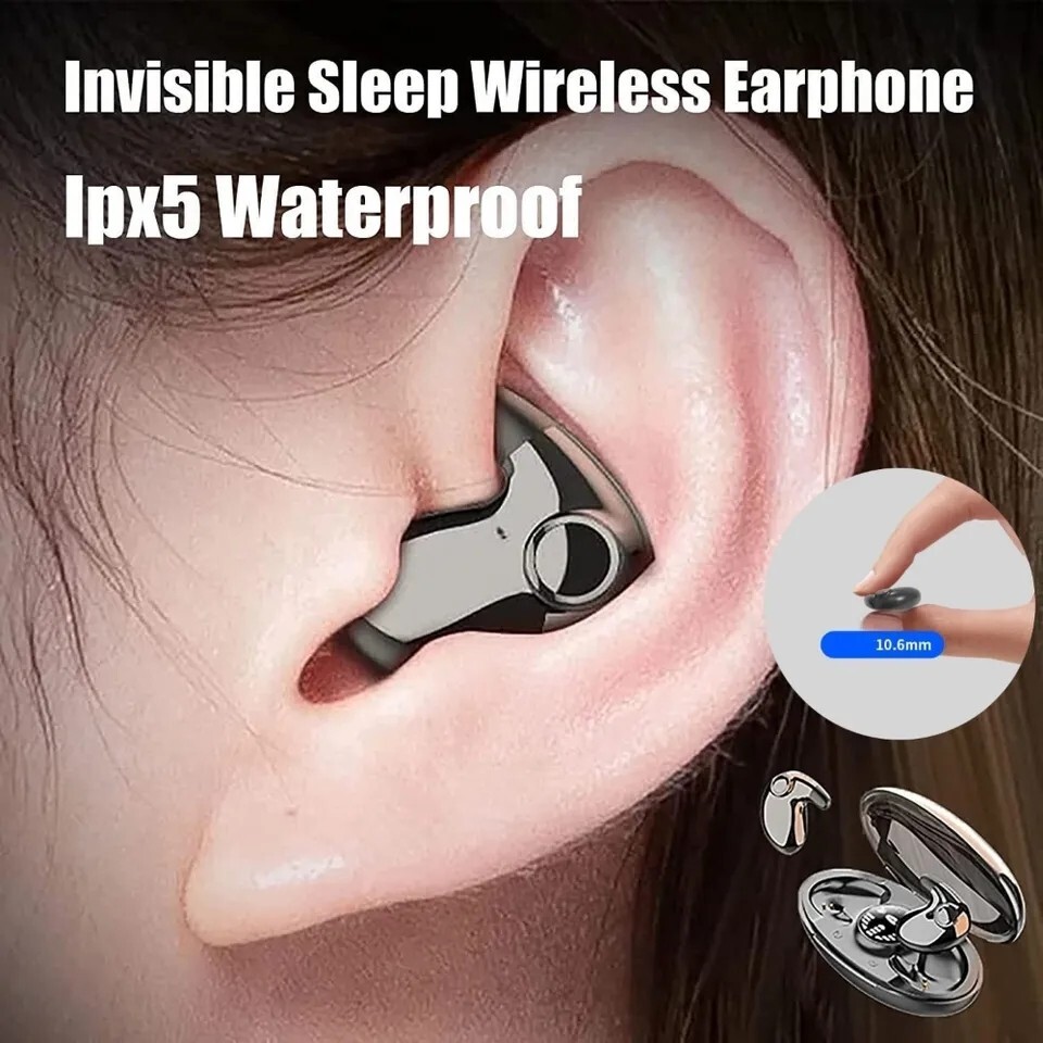 Bluetooth 5.3 Wireless Earphone Invisible Earbud Waterproof Headset For iPhone