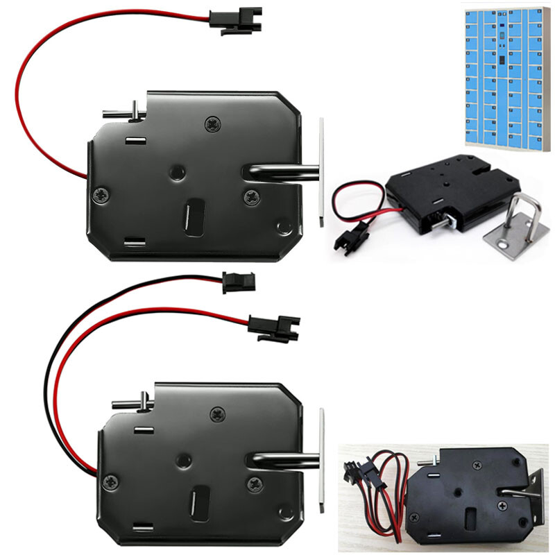 Electric Magnetic Lock Safe Door Control 12V 24V Switch Market Cabinet Locker