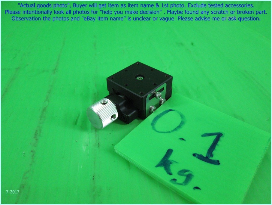 SURUGA SEIKI B08-1-1, X Linear Stage 25mm as photo, sn:0557, Promotion