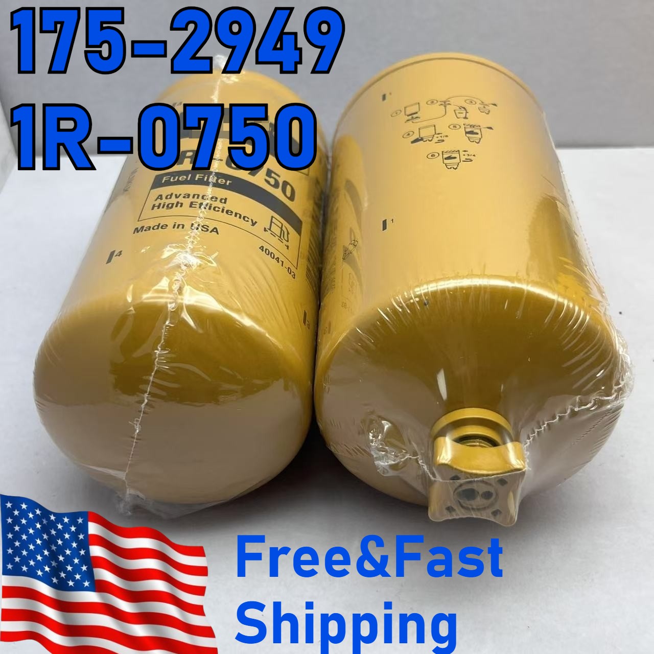 CAT 175-2949 & 1R-0750 Water Sep. & Fuel Filter for Fass Lift Pumps Aftermarket