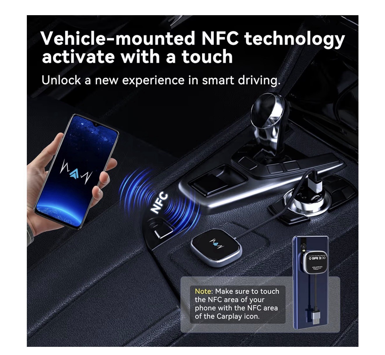 Wireless CarPlay Adapter, Wireless Car Screen Adapter