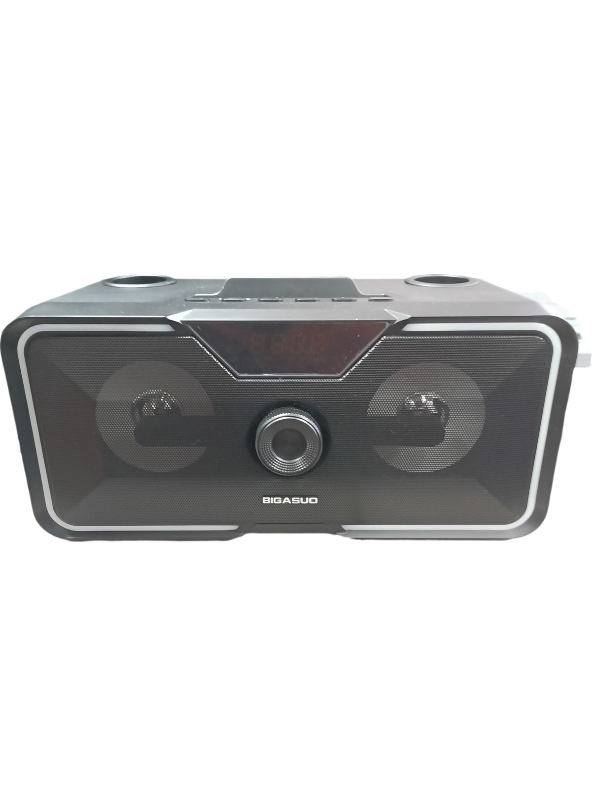 BIGASUO Karaoke Machine With Portable Bluetooth Speaker with 2 Microphones