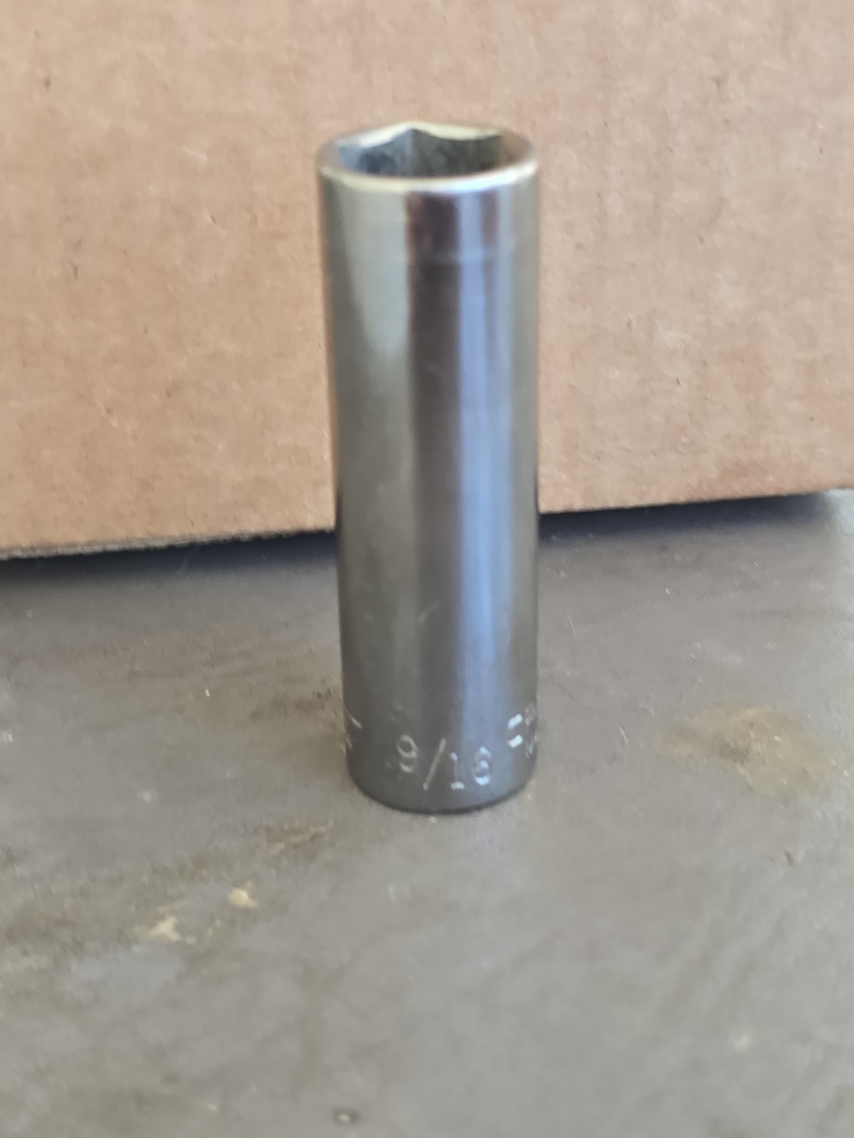 Craftsman USA 9/16" Deep Well Socket 6 Pt. 3/8" Dr. Inverted G 43334 vtg