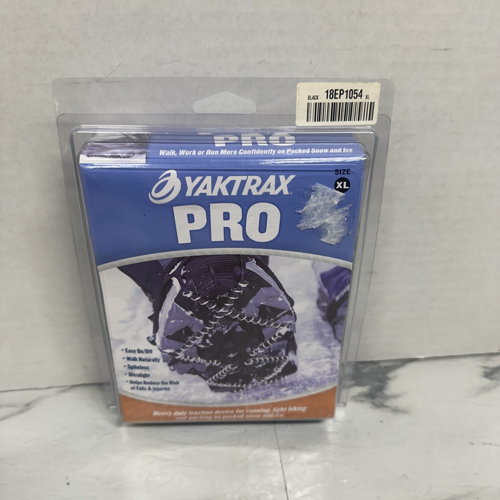 Yaktrax Pro Grips Traction: Built for Running, Light Hiking, Snow - Size XL