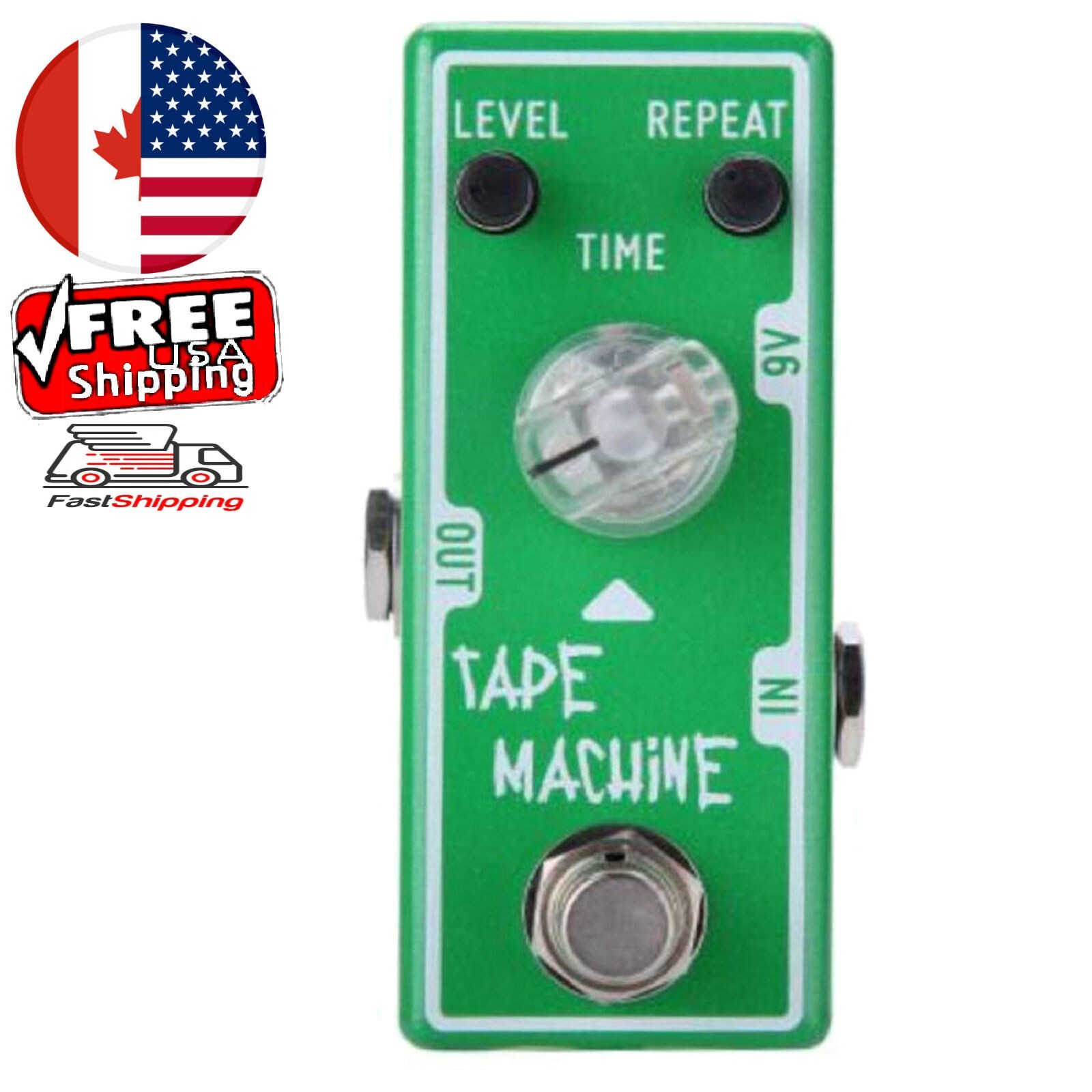 Tone City Tape Machine Delay Guitar Effect Compact Foot Pedal Delay  CA