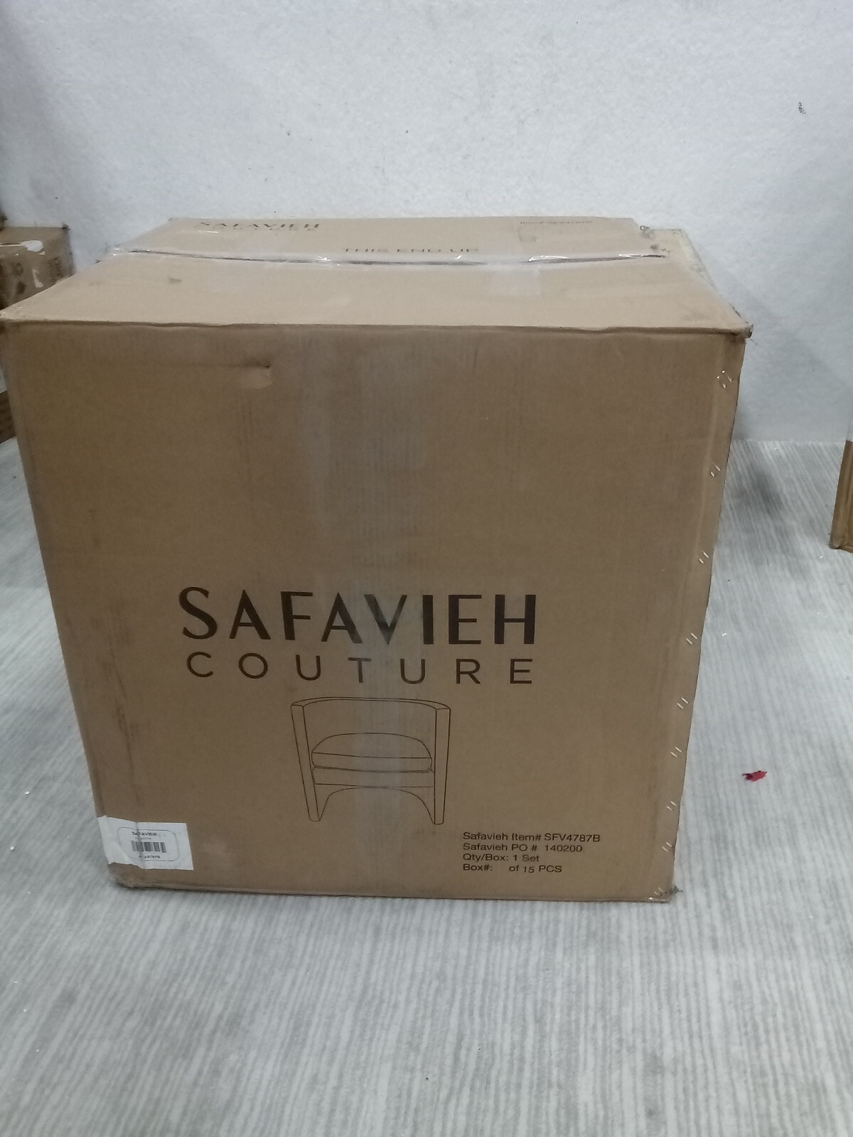 Safavieh *Rosabeth Curved Accent Chair, Reduced Price 2172722775 SFV4787B