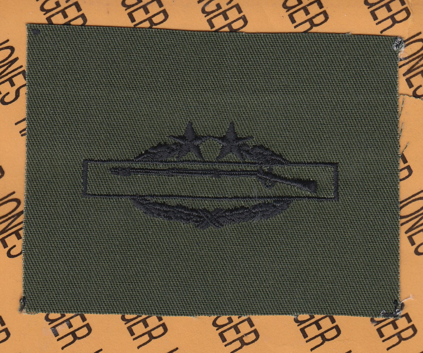 US Army CIB Combat Infantrymans Badge 3rd Award OD Green BDU cloth patch