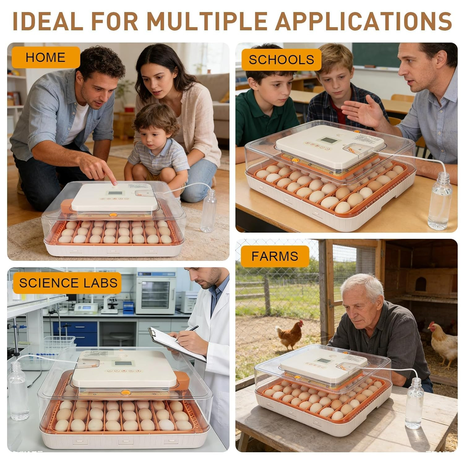 Gen IV 56 Egg Fully Automatic Incubator with Smart Temp & Humidity Control