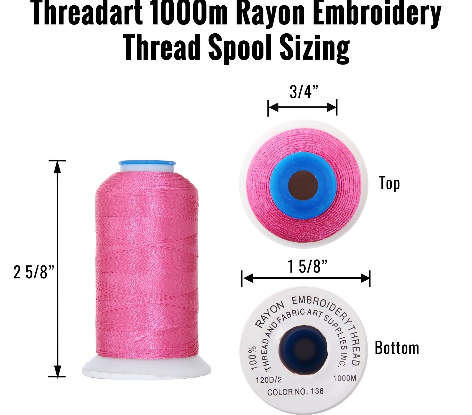 RAYON MACHINE EMBROIDERY THREAD SETS - 18 SETS AVAIL - 1000M CONES - 40WT