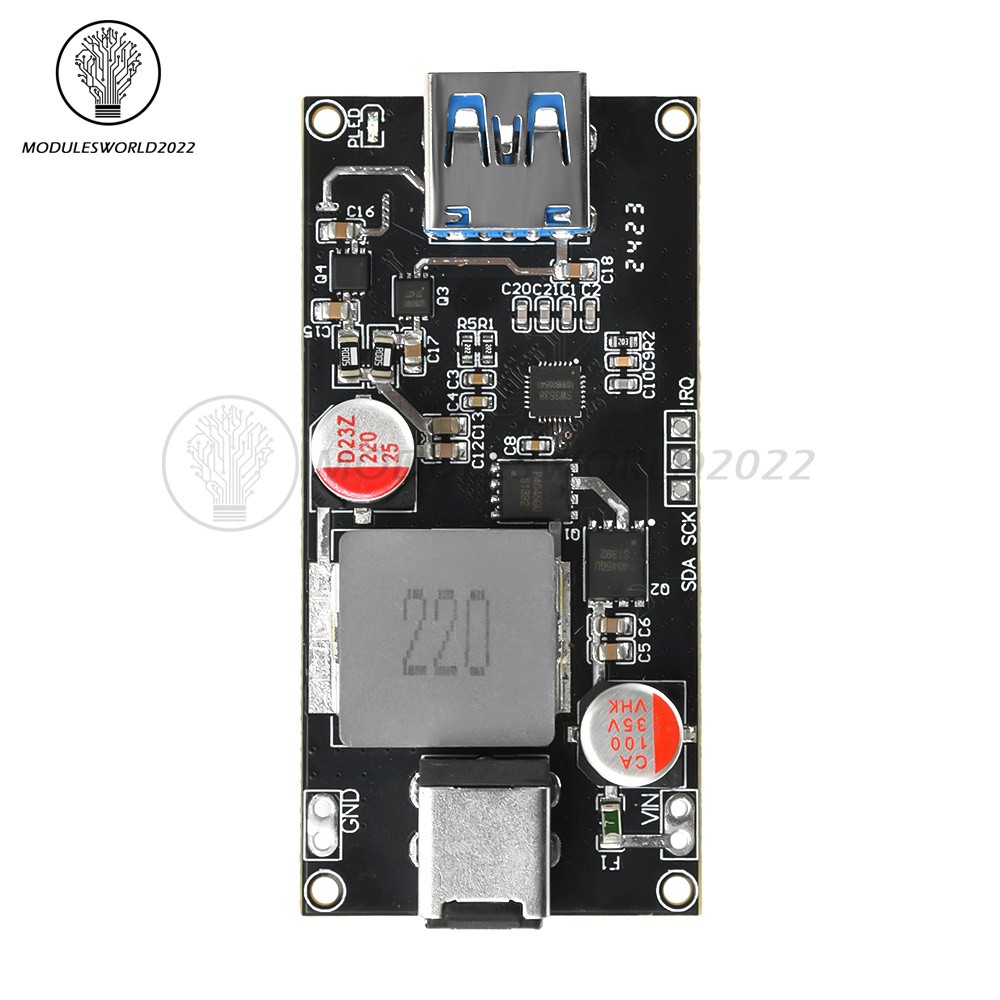DC 6-30V 140W Multi Protocol Desktop Intelligent Fast Charging Module DIY Case