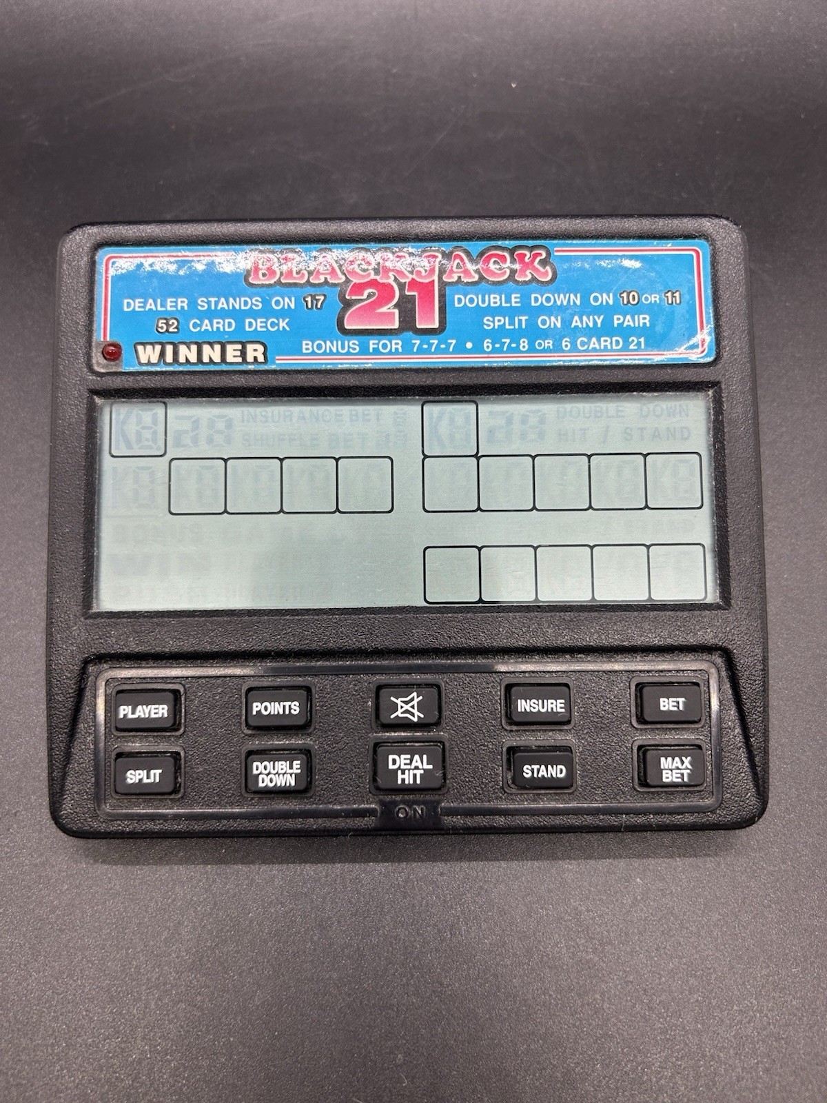 Blackjack Handheld Game Radio Shack Electronic Blackjack 21 Vintage Tested BN13