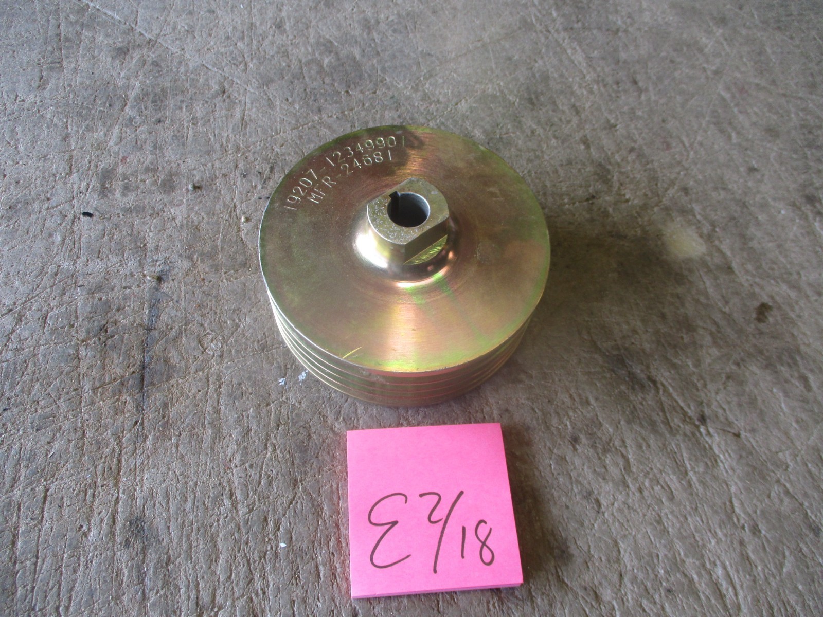 NOS 4-Groove V-Belt Pulley 19207-12349901, 3020-01-248-7342 for M113A3, A2, A1