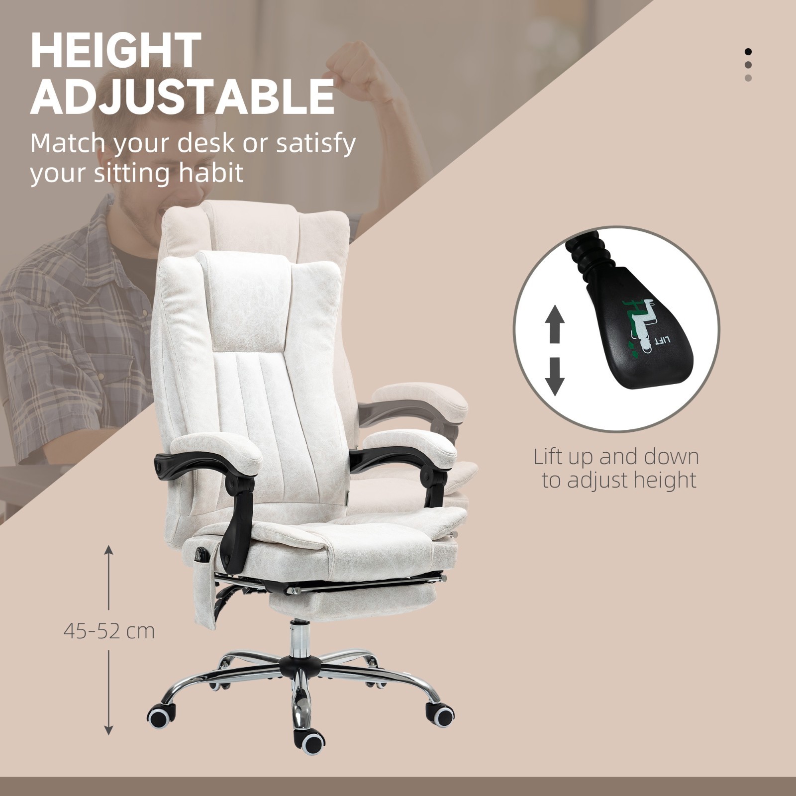 ❄️FREE SHIPPING!❄️Office/Massage/Reclining Chair w/Wheels, Thick Padding, & More