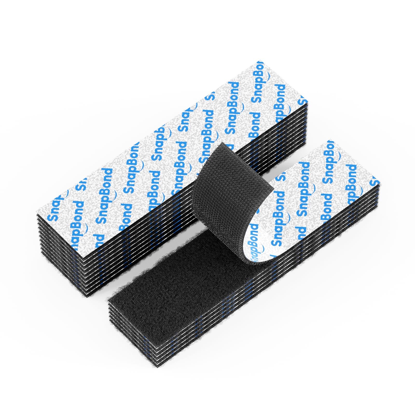 16 Sets 1x4 Inch Hook and Loop Fastener Strips with Adhesive for Picture Hanging