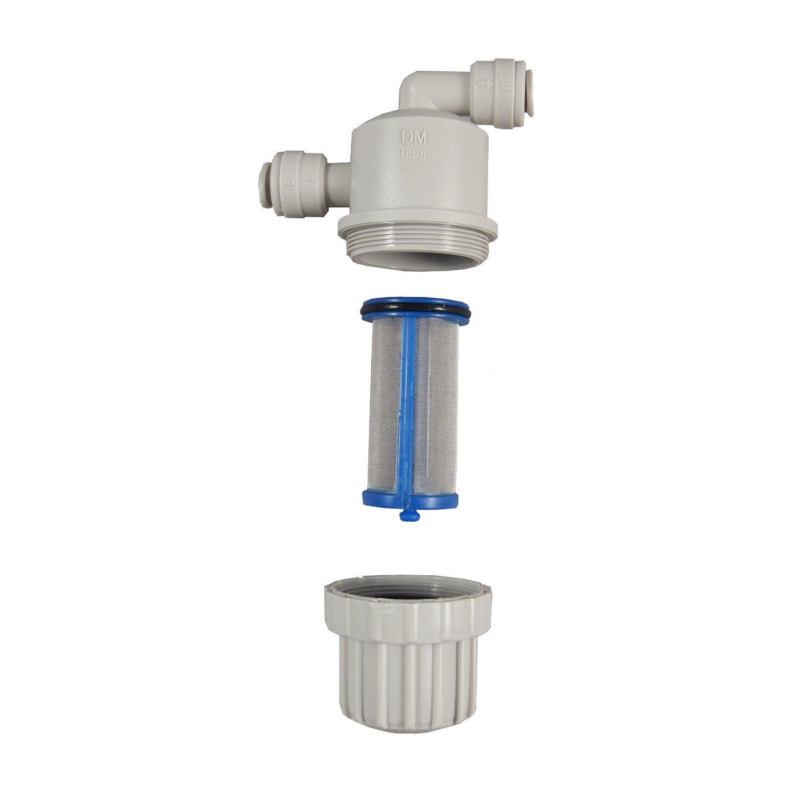 DMFIT filter strainer 3/8" x 3/8" push-in 100 mesh
