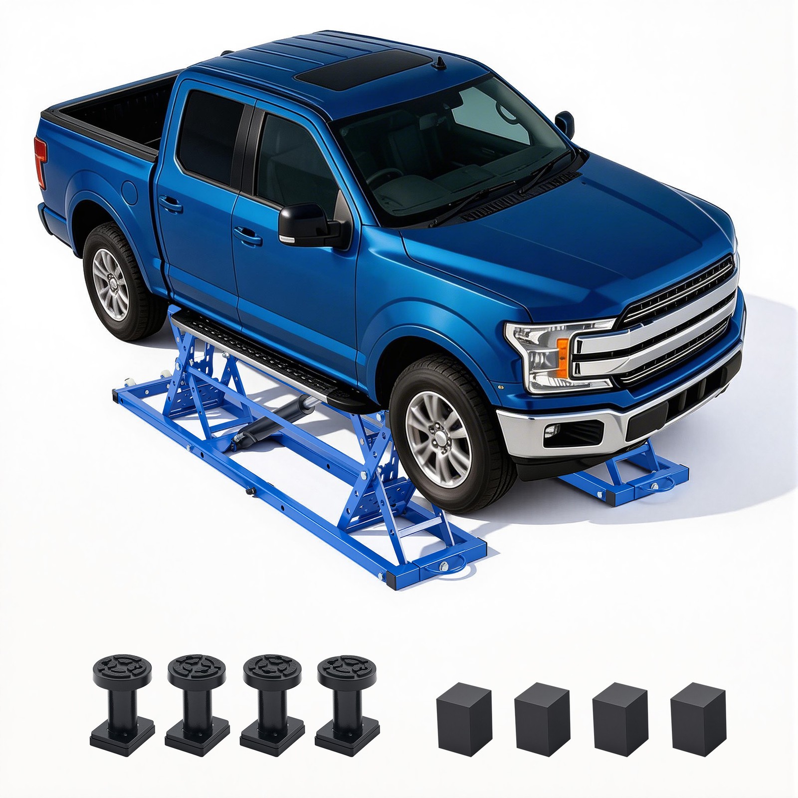 OMT 7000lb Automotive Mid Rise Scissor Auto Car Lift Garage Tool | Used