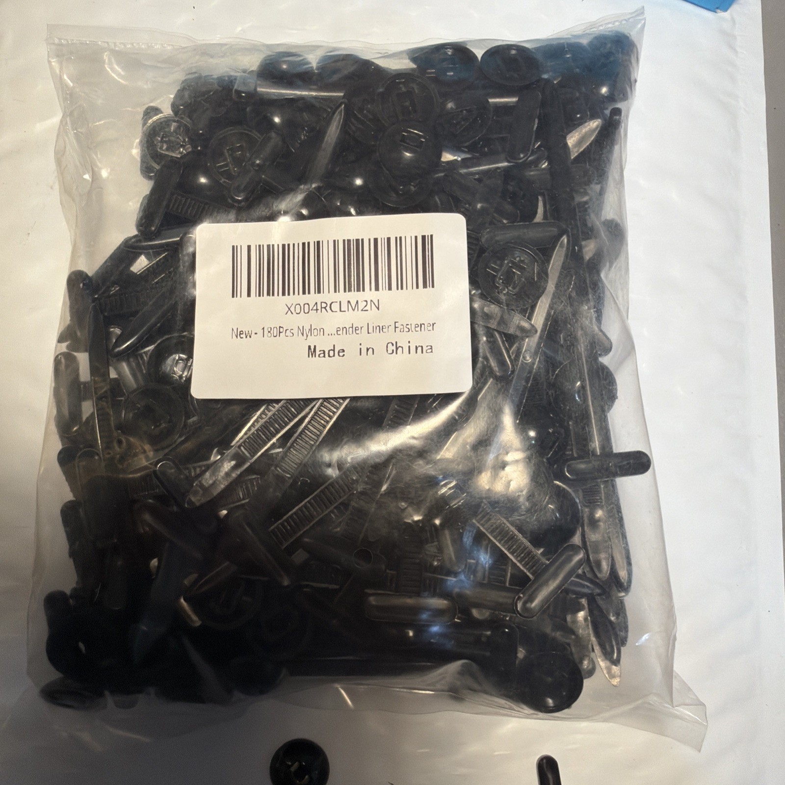 190PCS Nylon Universal Cable Tie Buckle for Car, Heavy Duty Plastic Rivet  LOC A