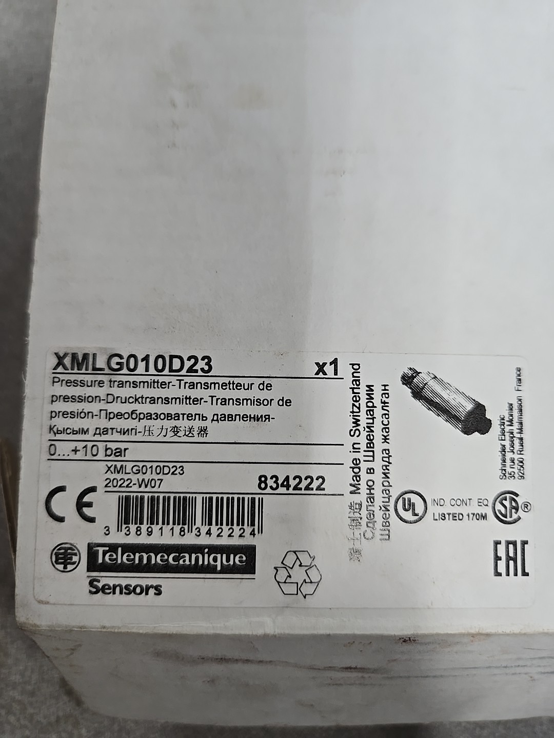 xml6g010d23 Pressure Transmitter