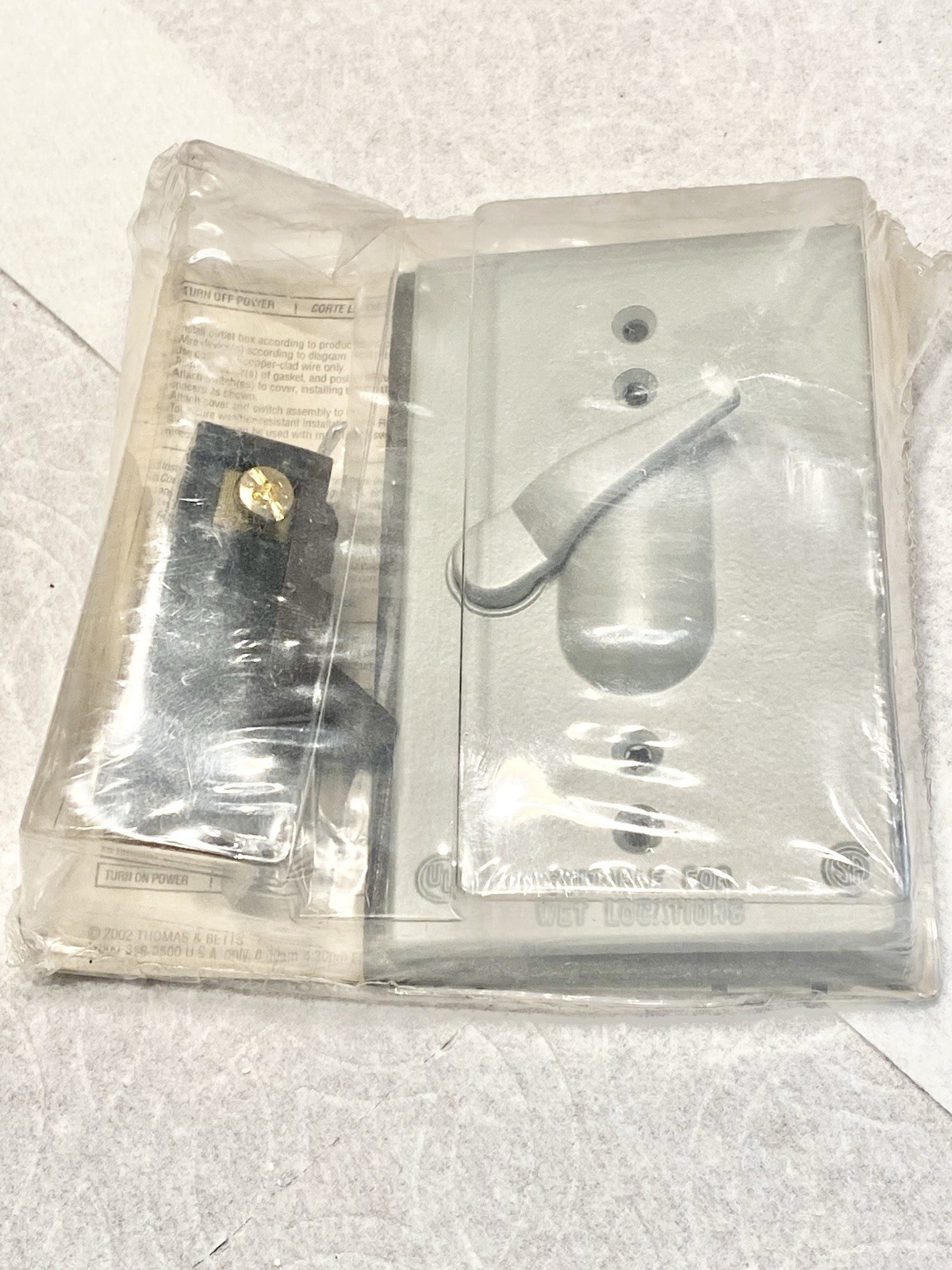 RED DOT SWITCH COVER AND DEVICE RCCT3 S323E VERTICAL SILVER