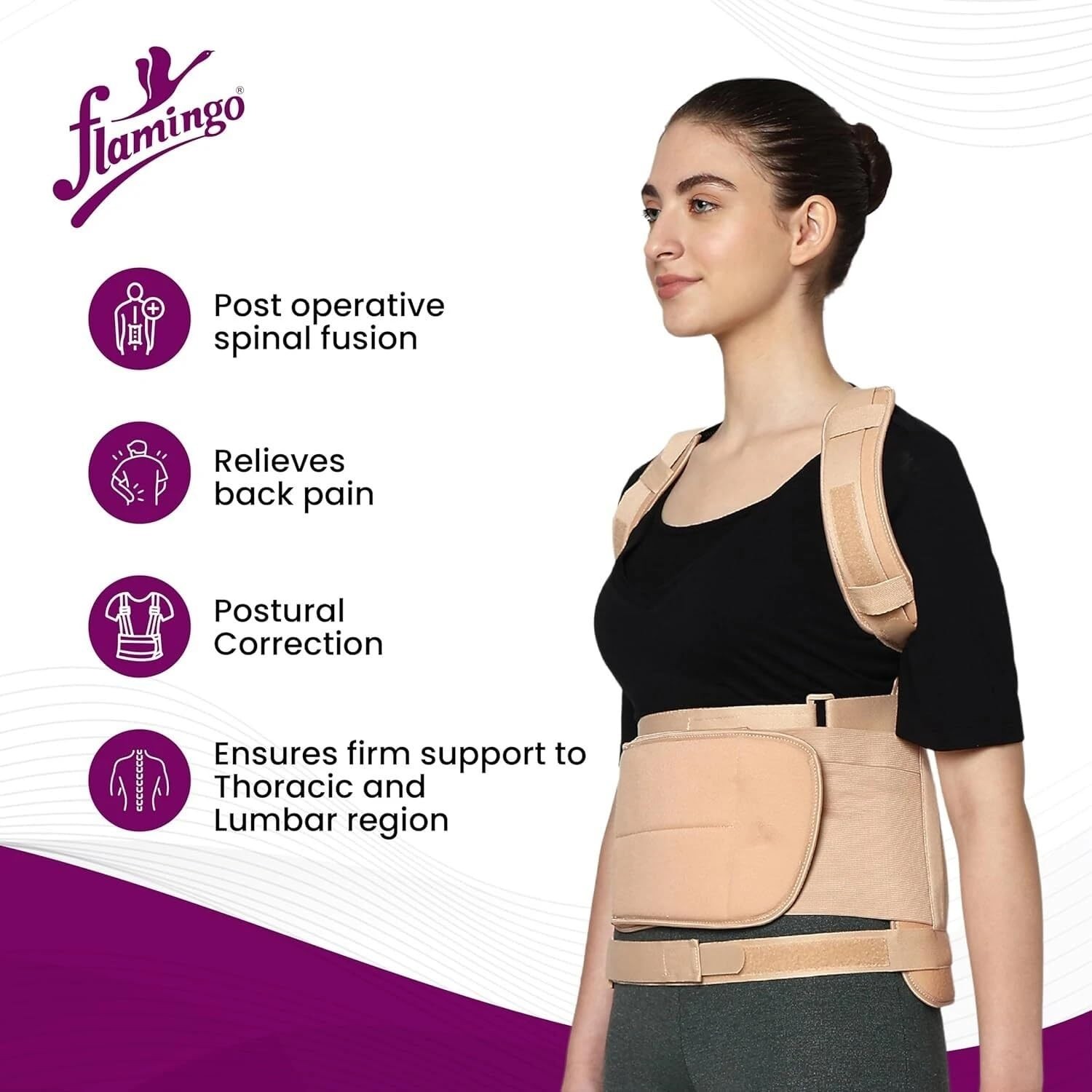 Dorso lumbar Spinal Brace | Back Straightener For Spine & Body Posture Corrector