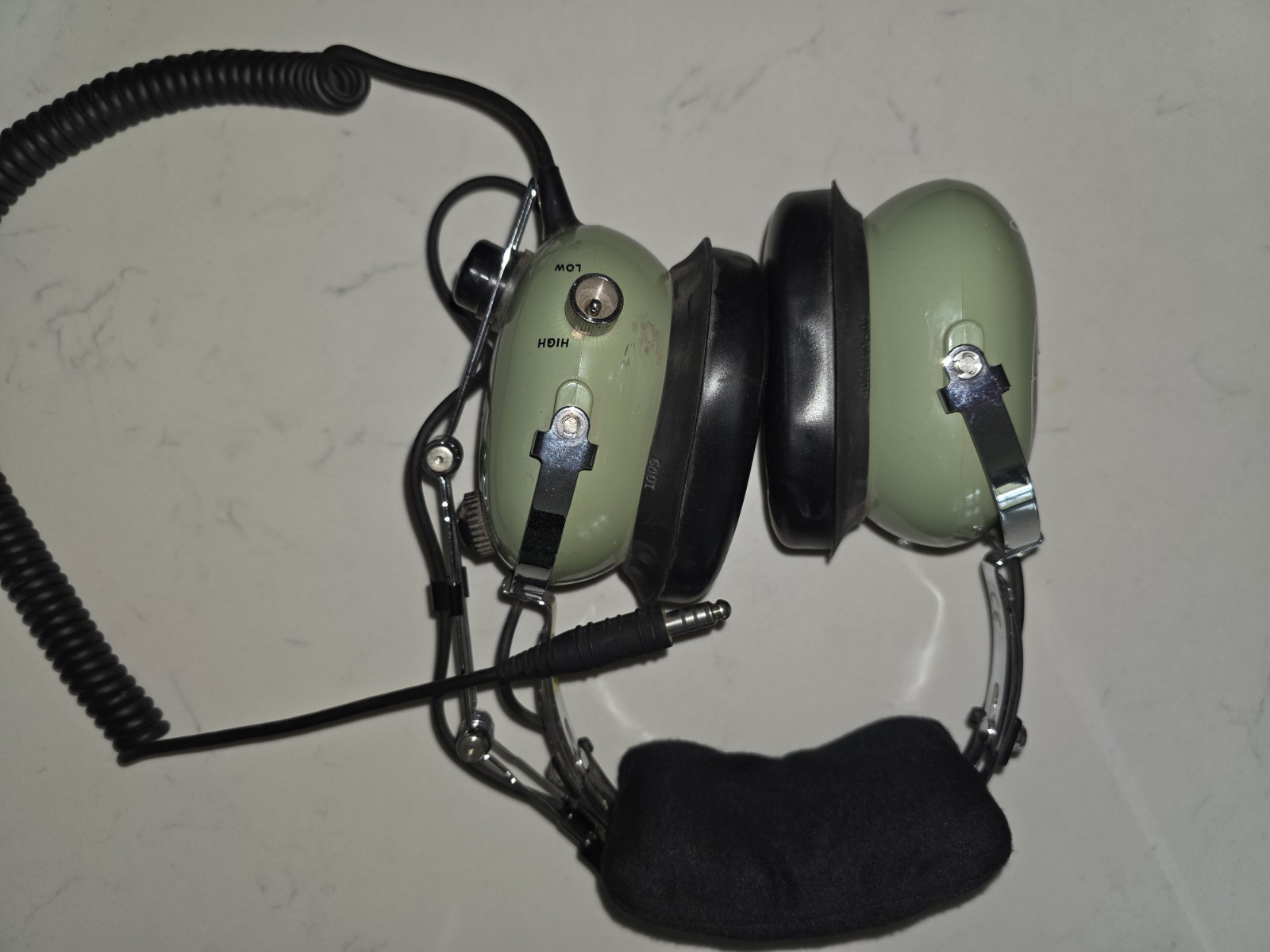 David Clark Helicopter Dual Impedance Headset.  Used But In Great Shape. H10-66