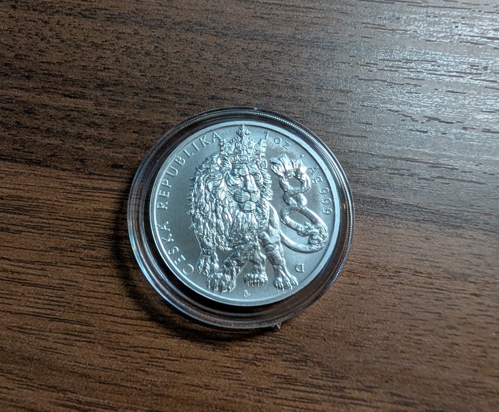 2026 Niue 1 oz Silver Czech Lion BU - In Capsule